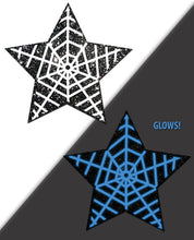 Load image into Gallery viewer, Pastease Halloween Glitter Web  - Glow In The Dark Black-white O-s