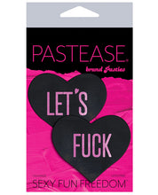 Load image into Gallery viewer, Pastease Let's Fuck Hearts - Black O-s