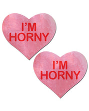 Load image into Gallery viewer, Pastease I'm Horny Heart - Pink-red O-s