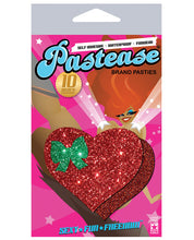 Load image into Gallery viewer, Pastease Glitter Heart W-bow -green O-s