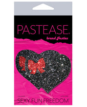 Load image into Gallery viewer, Pastease Glitter Heart W-bow - Black O-s