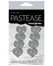 Load image into Gallery viewer, Pastease Mini Glitter Hearts - Silver Pack Of 8