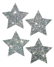 Load image into Gallery viewer, Pastease Petites Glitter Star - Silver O-s Pack Of 2