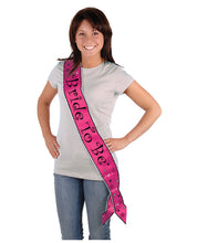 Load image into Gallery viewer, Bride To Be Satin Sash