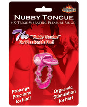 Load image into Gallery viewer, Nubby Tongue X-treme Vibrating Pleasure Ring - Magenta