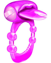 Load image into Gallery viewer, Forked Tongue X-treme Vibrating Pleasure Ring - Magenta