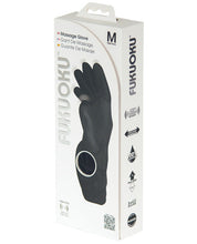 Load image into Gallery viewer, Fukuoku 5 Finger Righthand Massage Glove Medium - Black