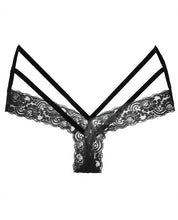 Load image into Gallery viewer, Adore Lace Tangled Ecstasy Panty Black O-s