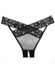 Load image into Gallery viewer, Adore Sheer &amp; Lace Desire Panty Black O-s