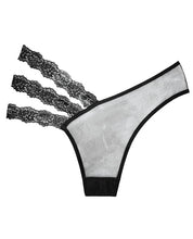 Load image into Gallery viewer, Adore Sheer &amp; Lace Wild Orchid Panty Black O-s