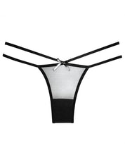 Load image into Gallery viewer, Adore Sheer Naughty Vanilla Panty Black O-s