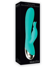 Load image into Gallery viewer, Adam &amp; Eve Silicone Rechargeable Rabbit - Teal