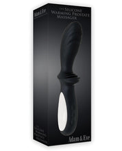Load image into Gallery viewer, Adam &amp; Eve Silicone Warming Prostate Massager - Black