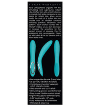 Load image into Gallery viewer, Adam &amp; Eve G Gasm Curve Rechargeable Vibrator - Teal