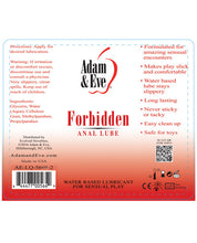 Load image into Gallery viewer, Adam &amp; Eve Forbidden Anal Water Based Lube - 8 Oz