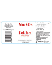 Load image into Gallery viewer, Adam &amp; Eve Forbidden Water Based Anal Lube - 1 Oz