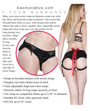 Load image into Gallery viewer, Adam &amp; Eve Red Ribbon Harness - Black
