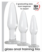 Load image into Gallery viewer, Adam &amp; Eve Glass Anal Training Trio
