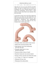 Load image into Gallery viewer, Adam &amp; Eve Poseable True Feel Cock Dildo - Flesh