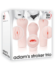 Load image into Gallery viewer, Adam &amp; Eve Adam's Stroker Trio - Flesh