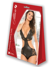 Load image into Gallery viewer, Allure 25th Anniversary Dreamaway Wetlook Teddy Black L-x