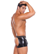 Load image into Gallery viewer, Zeus Wet Look Chaps W-thong Black O-s
