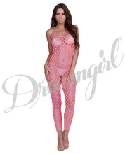 Load image into Gallery viewer, Simply Sexy Convertible Diamond Pattern Open Crotch Bodystocking - Doubles As Crop Top- Rnbw- Os