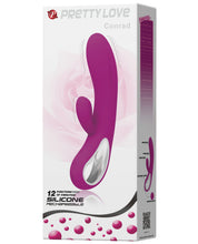 Load image into Gallery viewer, Pretty Love Conrad Rabbit W-handle - 12 Function Fuchsia