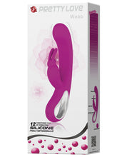 Load image into Gallery viewer, Pretty Love Webb Bunny Ears Rabbit W-handle - 12 Function Fuchsia