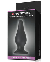 Load image into Gallery viewer, Pretty Love 6.1" Sturdy Silicone Anal Plug - Black