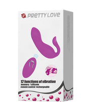 Load image into Gallery viewer, Pretty Love Tyler Couples Stimulator W-remote - 12 Function Fuchsia