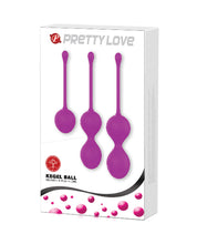 Load image into Gallery viewer, Pretty Love Three-in-one Kegel Set - Fuchsia