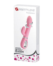 Load image into Gallery viewer, Pretty Love Terrence Liquid Silicone Rotating Head Rabbit - Pink