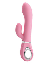 Load image into Gallery viewer, Pretty Love Terrence Liquid Silicone Rotating Head Rabbit - Pink