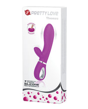Load image into Gallery viewer, Pretty Love Thomas Liquid Silicone Rabbit - Fuchsia