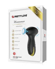 Load image into Gallery viewer, Pretty Love Hammer Sucking &amp; Vibrating - Black &amp; Gold