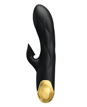 Load image into Gallery viewer, Pretty Love Liberators Liquid Silicone Sucking Rabbit - Black &amp; Gold