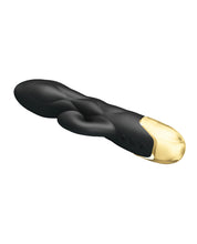 Load image into Gallery viewer, Pretty Love Liberators Liquid Silicone Sucking Rabbit - Black &amp; Gold