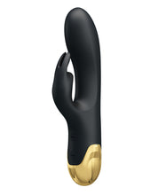 Load image into Gallery viewer, Pretty Love Double Pleasure Liquid Silicone 7 Function Rabbit - Black &amp; Gold