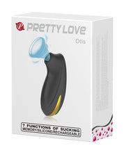 Load image into Gallery viewer, Pretty Love Otis Sucker - 7 Function Black &amp; Gold