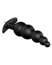 Load image into Gallery viewer, Pretty Love Vibrating Bead Shaped Butt Plug - Black