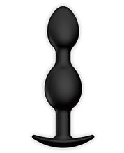 Load image into Gallery viewer, Pretty Love 4.05" Silicone Anal Plug W-ball - Black