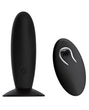 Load image into Gallery viewer, Pretty Love Remote Control Vibrating Plug - 12 Function Black