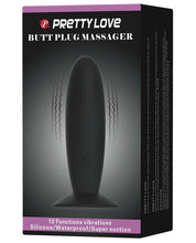 Load image into Gallery viewer, Pretty Love Butt Plug Massager - 12 Function Black