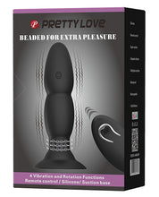 Load image into Gallery viewer, Pretty Love Remote Control Beaded Plug - 4 Function Black