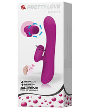 Load image into Gallery viewer, Pretty Love Derrick Spinning Nubs Rabbit - 11 Function Fuchsia