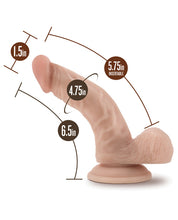 Load image into Gallery viewer, Blush Willy's 6.5" Silicone Dildo W-balls &amp; Suction Cup - Vanilla