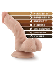 Load image into Gallery viewer, Blush Willy's 6.5" Silicone Dildo W-balls &amp; Suction Cup - Vanilla