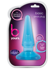 Load image into Gallery viewer, Blush B Yours Basic Anal Plug - Blue