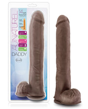 Load image into Gallery viewer, Blush Au Naturel Daddy 14" Sensa Feel Dual Density Dong W-suction Cup - Chocolate